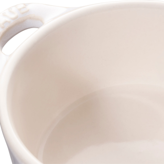 Staub Mini Cocotte Okrągły - 200 ml, Kość słoniowa - 5