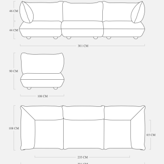 Sofa Fatboy Sumo Grand Boucle Light Brown Melange - 7