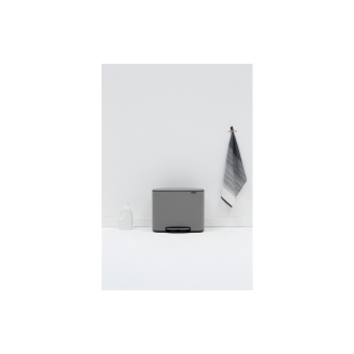 Kosz na śmieci Brabantia Bo 11+11+11l Mineral Concrete - 11