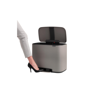 Kosz na śmieci Brabantia Bo 11+11+11l Mineral Concrete - 5