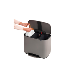 Kosz na śmieci Brabantia Bo 11+11+11l Mineral Concrete - 8