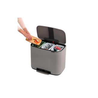 Kosz na śmieci Brabantia Bo 11+11+11l Mineral Concrete - 9