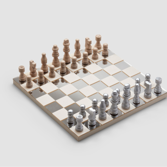 Gra planszowa CLASSIC - Art of Chess, Mirror (Szachy) | PRINTWORKS - 6