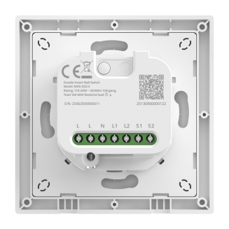  SONOFF MINI-2GS-E Wi-Fi Matter 2-Channel Wall Switch - 3