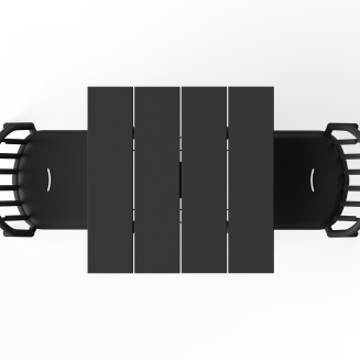 Stolik ogrodowy Fatboy Fred's Square Bistro Table Anthracite - 7