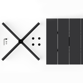 Stolik ogrodowy Fatboy Fred's Square Bistro Table Anthracite - 4