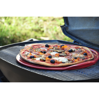  Emile Henry red pizza baking stone - 4