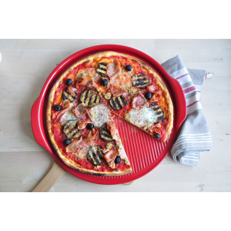  Emile Henry red pizza baking stone - 9