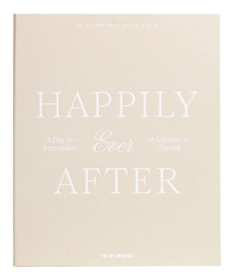 Ślubny album na zdjęcia - Happily Ever After L beżowy | PRINTWORKS