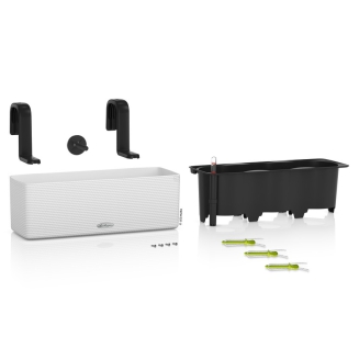 Lechuza Balconissima 40 planter with white handle - 2