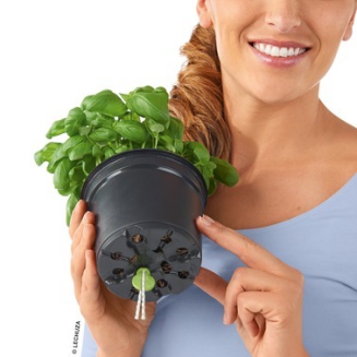 Lechuza Balconissima 40 planter with white handle - 6