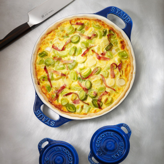 Okrągły półmisek ceramiczny do ciast Staub - 1.2 ltr, Niebieski - 3