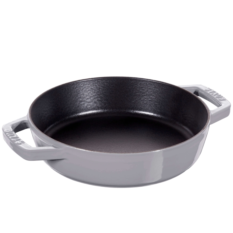  Cast iron frying pan with two handles Staub - 26 cm, graphite