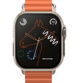 Smartwatch Męski RUBICON RNCF17 Tytan/Orange SMARUB269 - 2