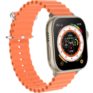 Smartwatch Męski RUBICON RNCF17 Tytan/Orange SMARUB269 - 3