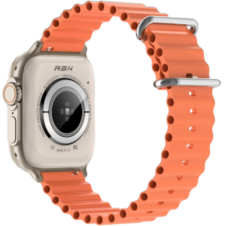 Smartwatch Męski RUBICON RNCF17 Tytan/Orange SMARUB269 - 4