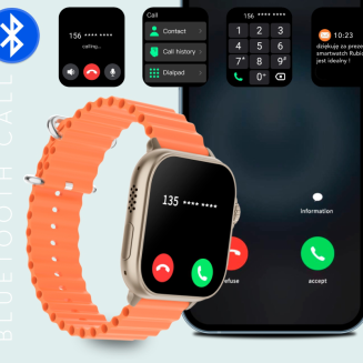 Smartwatch Męski RUBICON RNCF17 Tytan/Orange SMARUB269 - 6