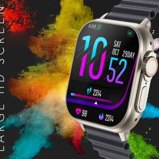 Smartwatch Męski RUBICON RNCF17 Tytan/Orange SMARUB269 - 9