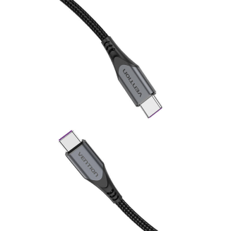 Kabel USB-C do USB-C 100W Vention TAHHD 5A 0.5m USB 3.1 Gen2 4K (szary) - 3