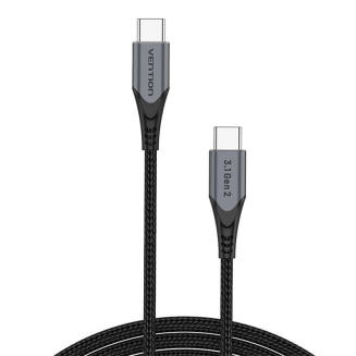 Kabel USB-C do USB-C 100W Vention TAHHD 5A 0.5m USB 3.1 Gen2 4K (szary) - 4