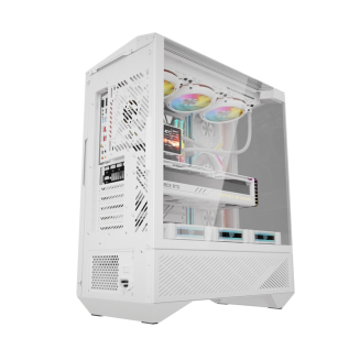 Obudowa komputerowa DARKFLASH DY460 + 4 wentylatory ARGB (biała) - 7