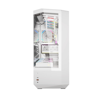 Obudowa komputerowa DARKFLASH DY460 + 4 wentylatory ARGB (biała) - 9