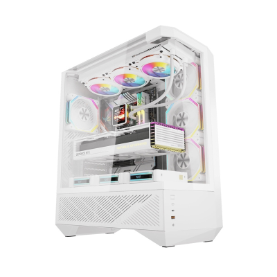  DARKFLASH DY460 computer case + 4 ARGB fans (white)