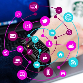 Smartwatch Rubicon RNCE89-3 Złoto-Różowy - 16