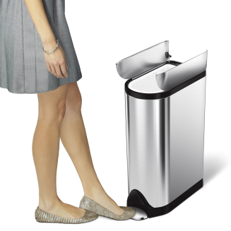 Kosz motylkowy z pedałem Simplehuman 18l - 2