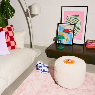 Pufa Fatboy Point Canvas Black Licorice ⌀50x35 cm - 6