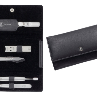 Zestaw do manicure Zwilling Twinox czarne skórzane etui 5 elementów - 6