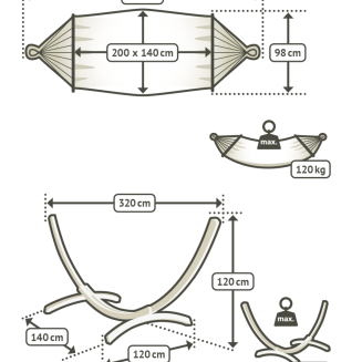  La Siesta Chillounge® Palma Beach hammock on a stand - 5