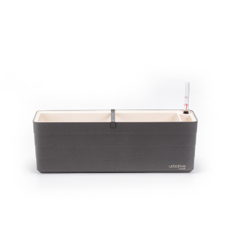 Donica samo-nawadniająca prostokątna Urbalive Berberis szary 60x20 cm - 2