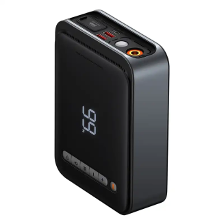 Powerbank / Rozrusznik + Kompresor 2w1 Baseus Super Energy Car Jump Starter, 8000mAh, 1000A USB (czarny) - 4