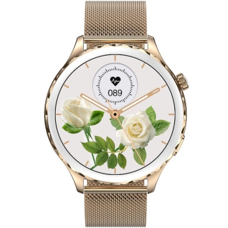 Smartwatch Damski Rubicon RNCF02-2 Złoty + Pasek Różowy - 2