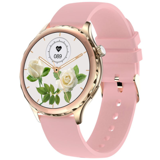 Smartwatch Damski Rubicon RNCF02-2 Złoty + Pasek Różowy - 3