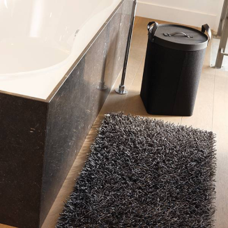 Dywanik łazienkowy Aquanova Kemen Dark Grey 60x60 cm - 4