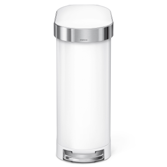 Kosz Simplehuman Slim stal FPP 45l biały - 2