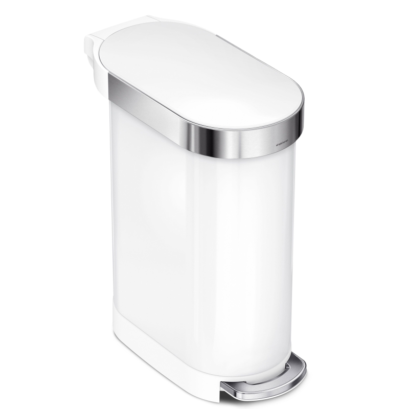  Simplehuman Slim basket, steel FPP, 45l, white