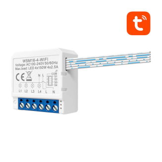  AVATTO WSM16-W4 Wi-Fi 4-channel flush-mounted switch - 2