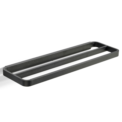 Reling podwójny na ręczniki Zone Denmark Rim Black 44 cm