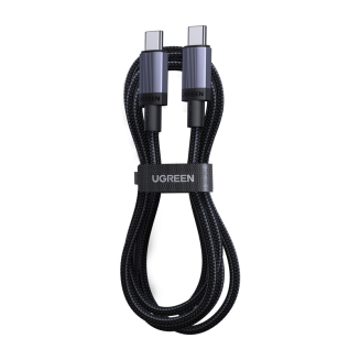 Kabel UGREEN L528 USB-C-USB-C 0.5m 100W (szary) - 3