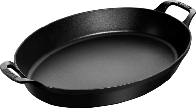 Owalne naczynie do pieczenia i zapiekania Staub - 3.7 ltr, Czarny | BESTSELLER
