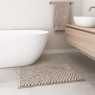 Dywanik łazienkowy Aquanova Onyx Greige 60x60 cm - 2