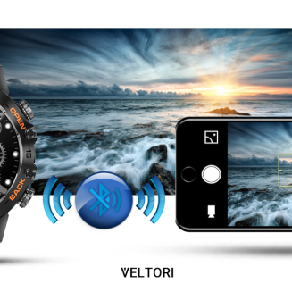 Smartwatch VELTORI VT120-1 Czarny Pasek Silikonowy - 18
