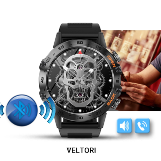 Smartwatch VELTORI VT120-1 Czarny Pasek Silikonowy - 19