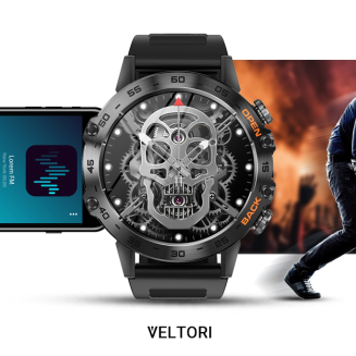 Smartwatch VELTORI VT120-1 Czarny Pasek Silikonowy - 21