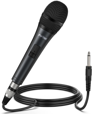  Fifine K6 Dynamic Vocal Microphone (Black)