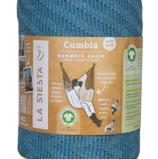  La Siesta Cumbia Organic Blue Zebra hanging seat - 4