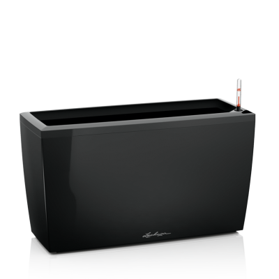 Donica Lechuza Cararo Premium czarny połysk